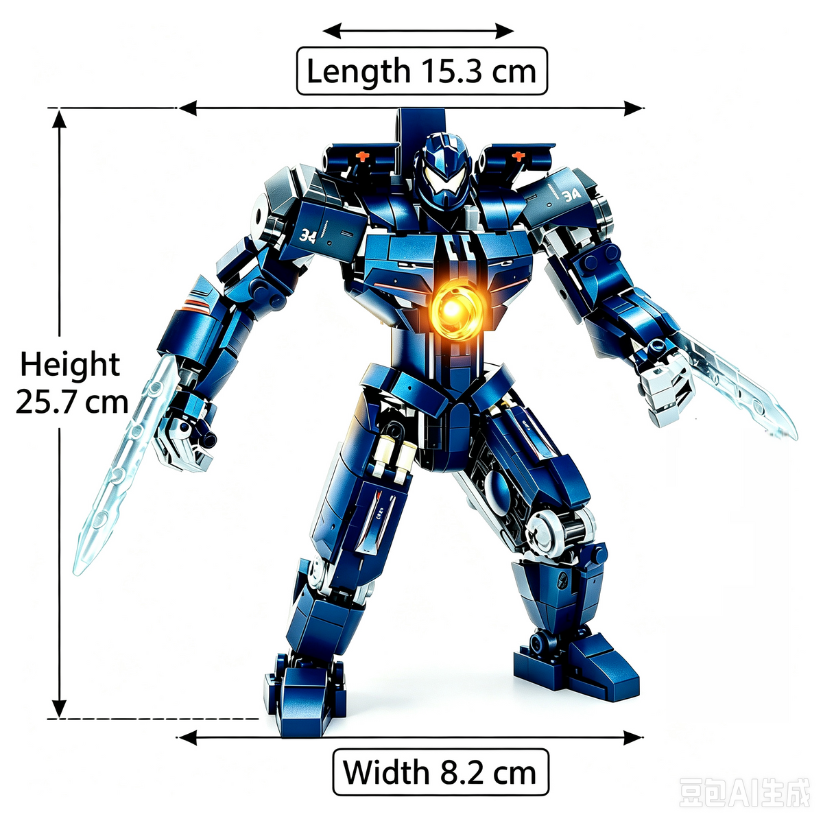 KBOX 10313 Pacific Rim™ Armored Sky Building Block Set – 637PCS