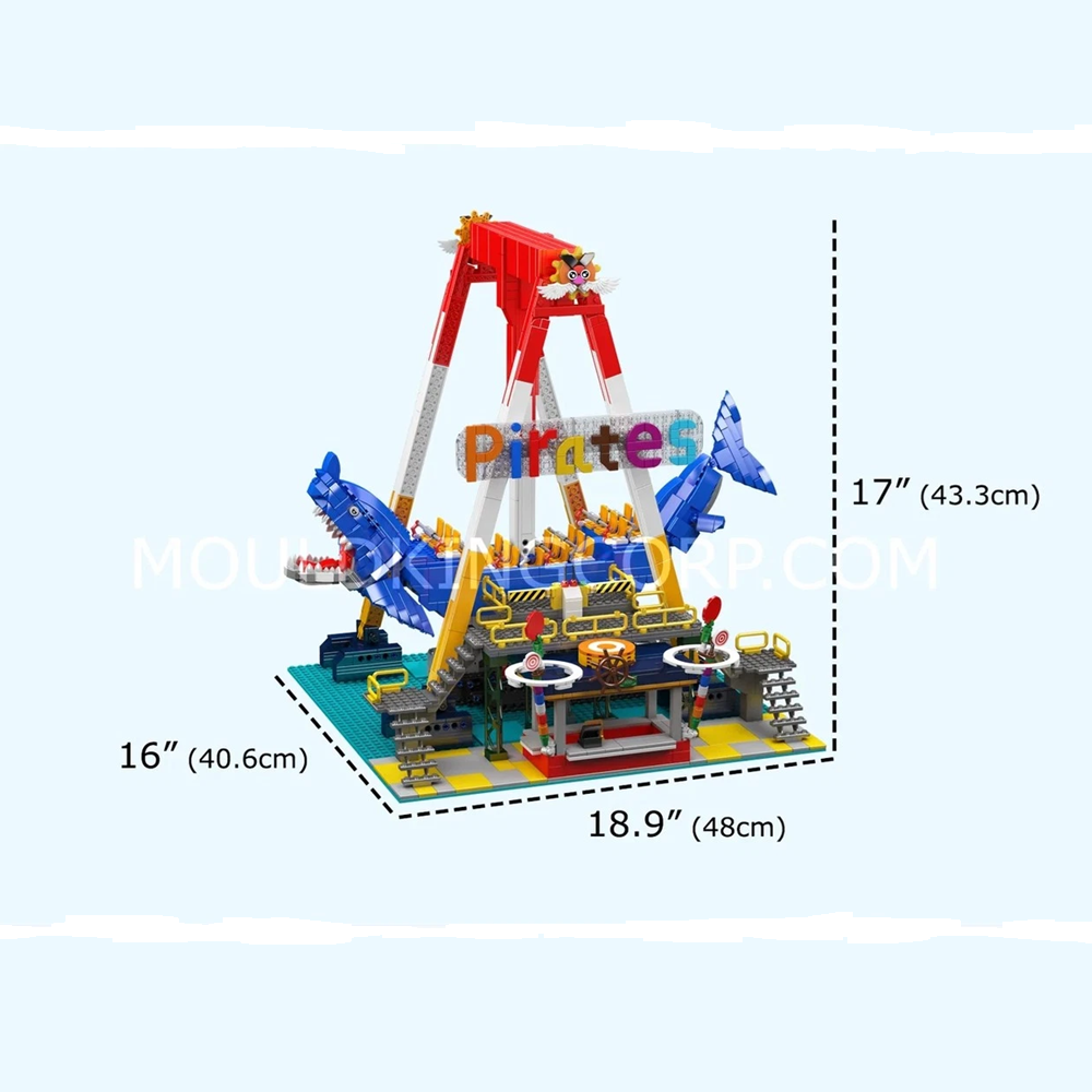 Mould King 11017 Shark Priate Ship (Motorised with Remote)