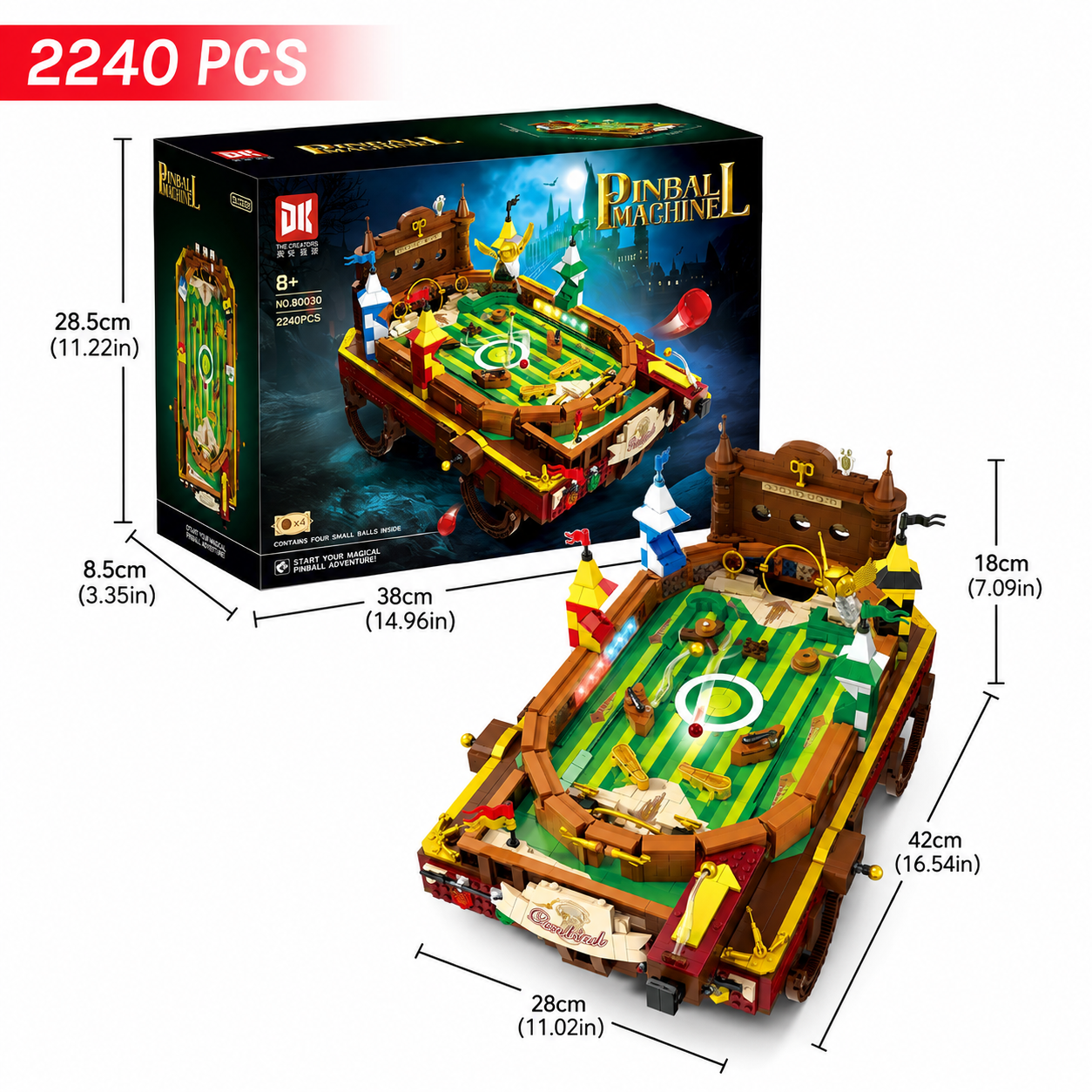 DK 80030 Retro Collection - Pinball Machine Building Blocks – Arcade Toy