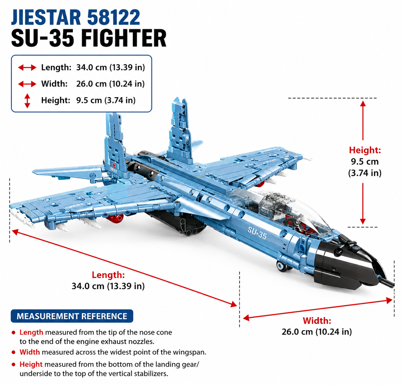 Jiestar 58122 Su-35 Fighter