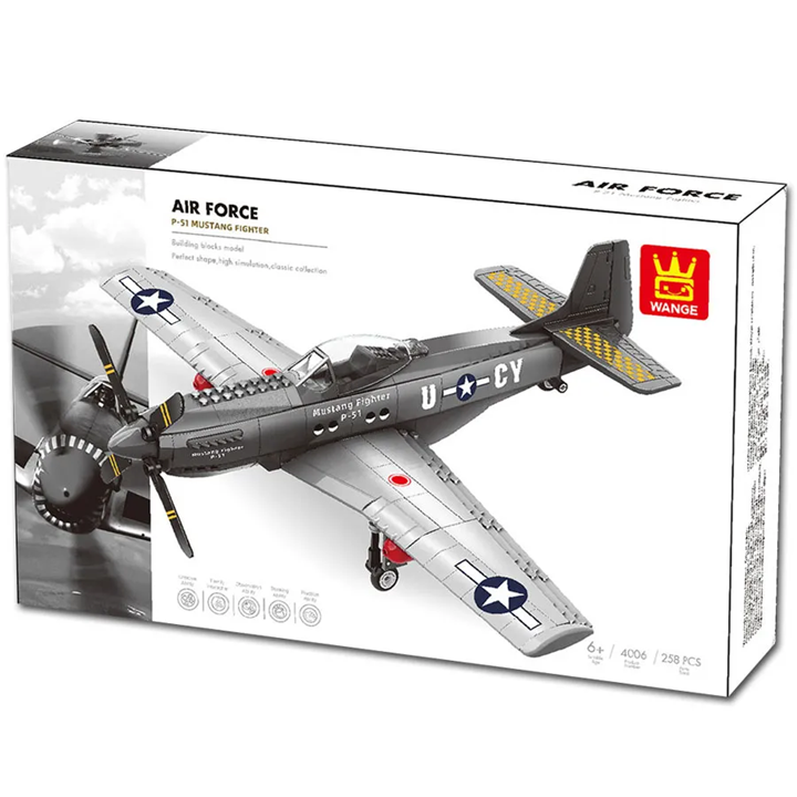 WANGE 4006 P-51 Mustang Fighter Aircraft