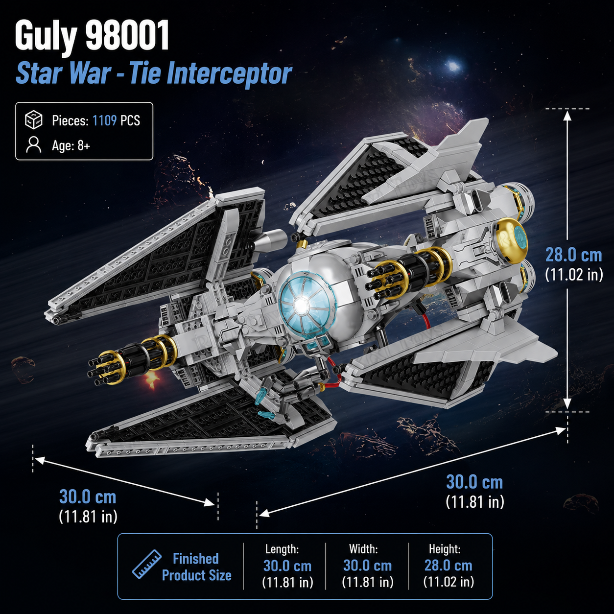 Guly 98001 Star War - Tie Interceptor
