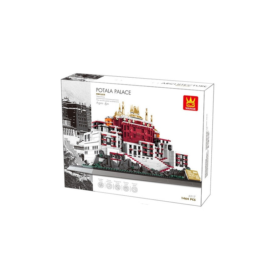 Wange 6217 Potala Palace Tibet Architecture Building Set 1464PCS