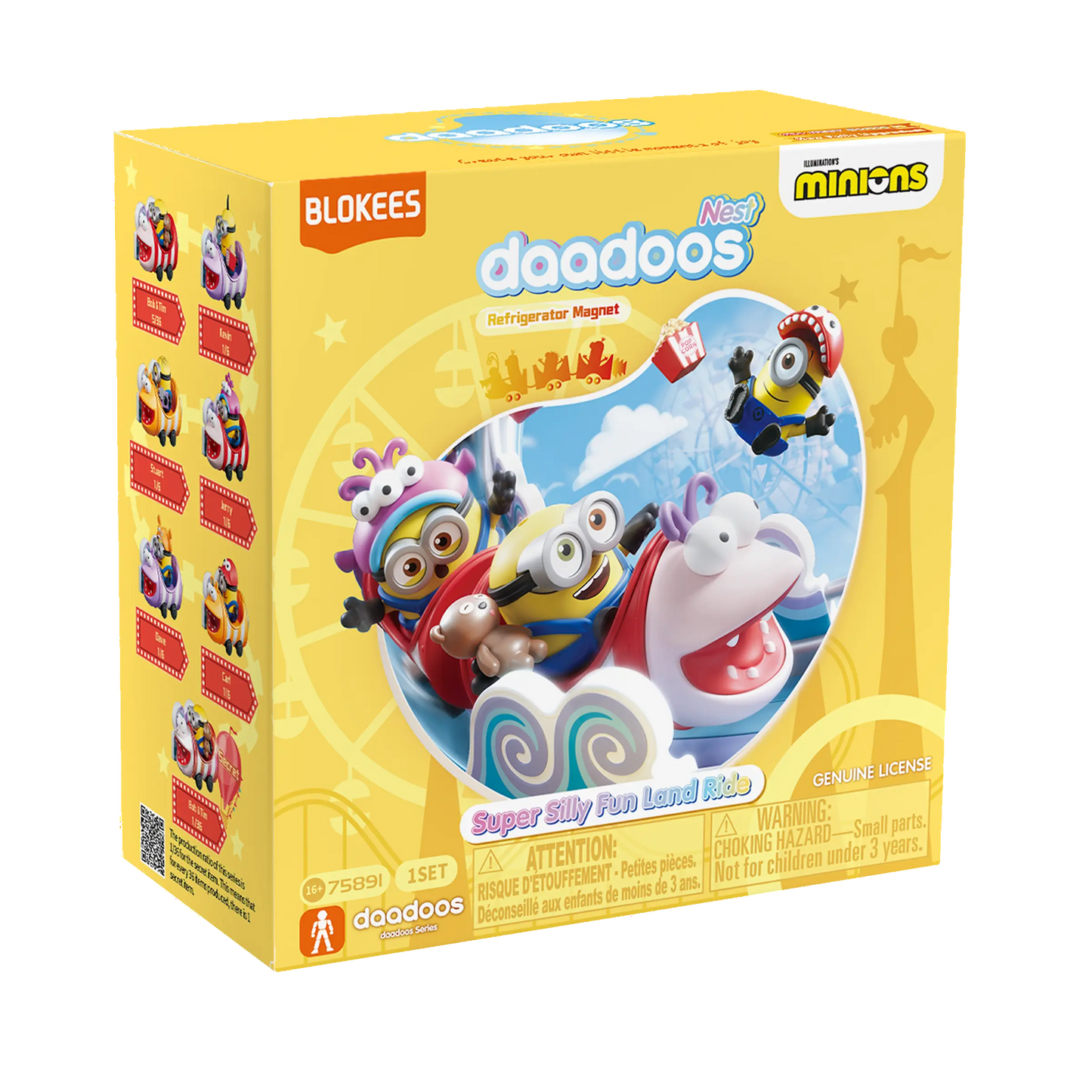 BLOKEES 75891 Minions The Roller-Dorable Coaster Daadoos Nest Series 01 Blind Box (1 of 6)