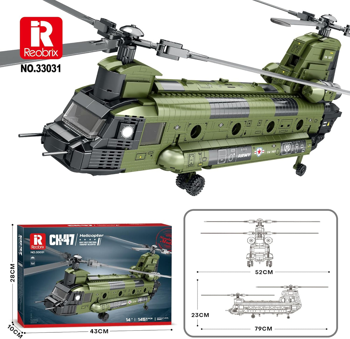Reobrix 33031 CH-47 Chinook