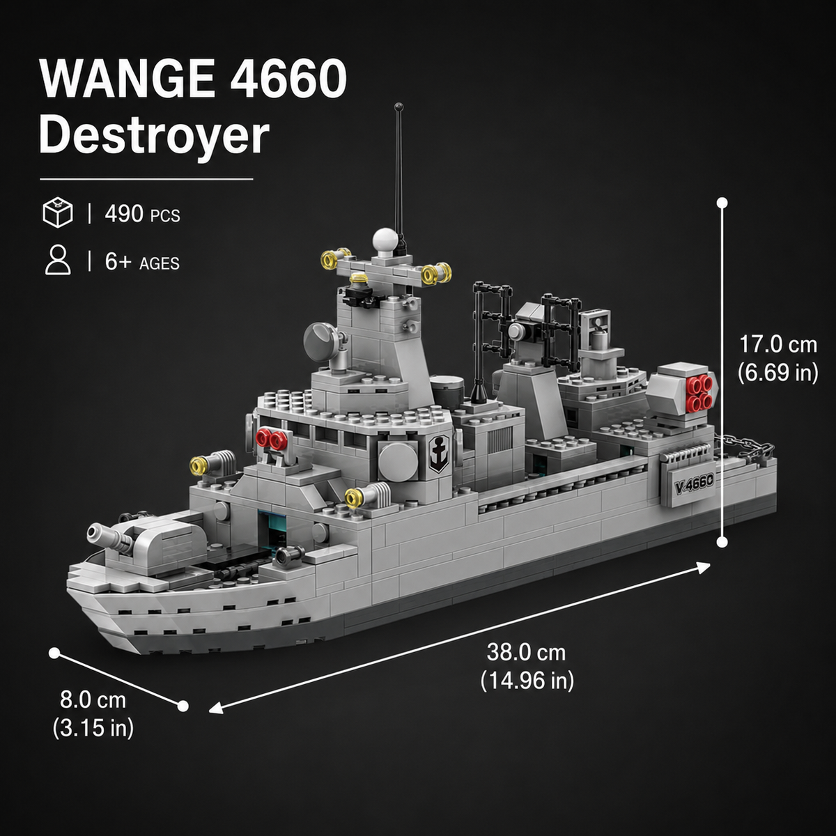 WANGE 3518 Type 052D Destroyer