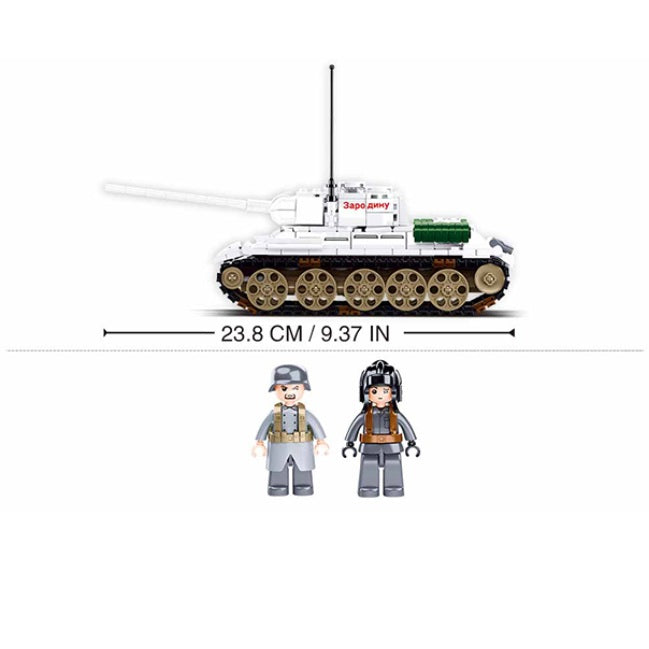 Sluban B0978 Battle of Budapest T34-35 Medium Heavy Tank with 2 Minifigures