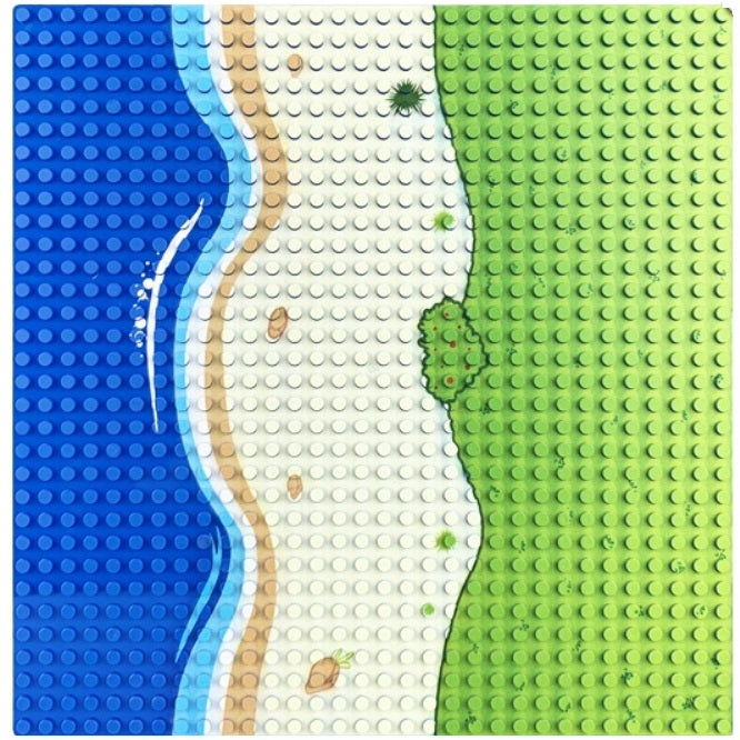 Sluban BP022 Base Plate Ocean Straight 26CM x 26 CM