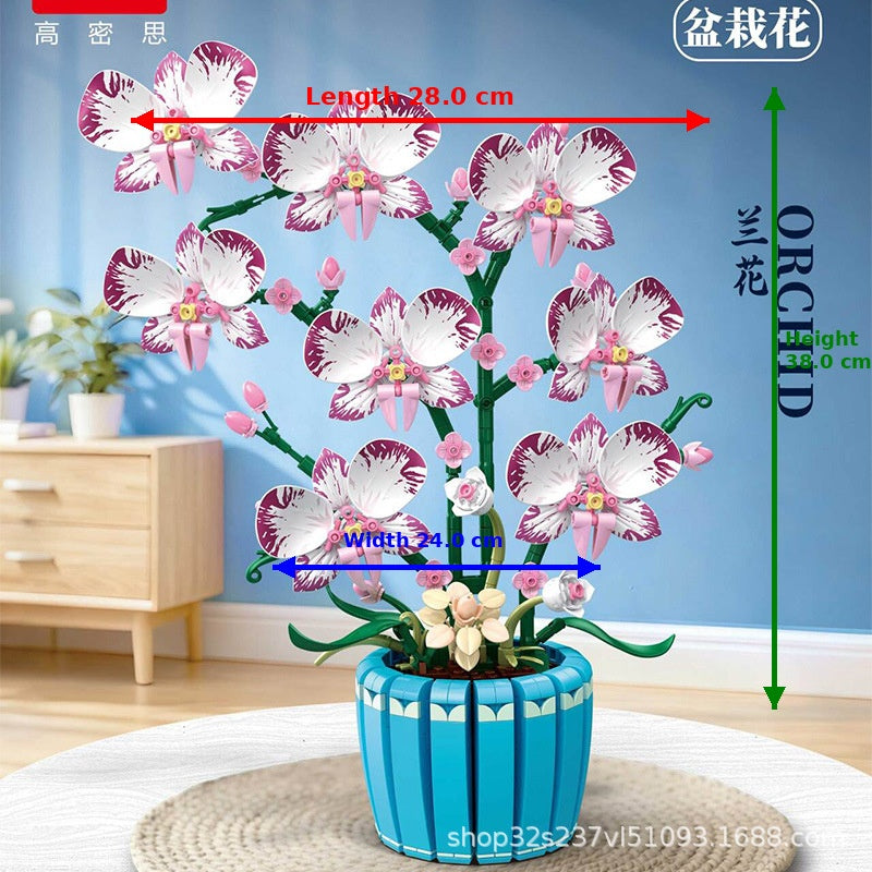 GAOMISI T2123 Orchid Building Block Set
