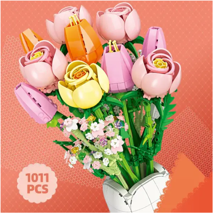 Jiestar JJ9065 Rose Tulip Ensemble