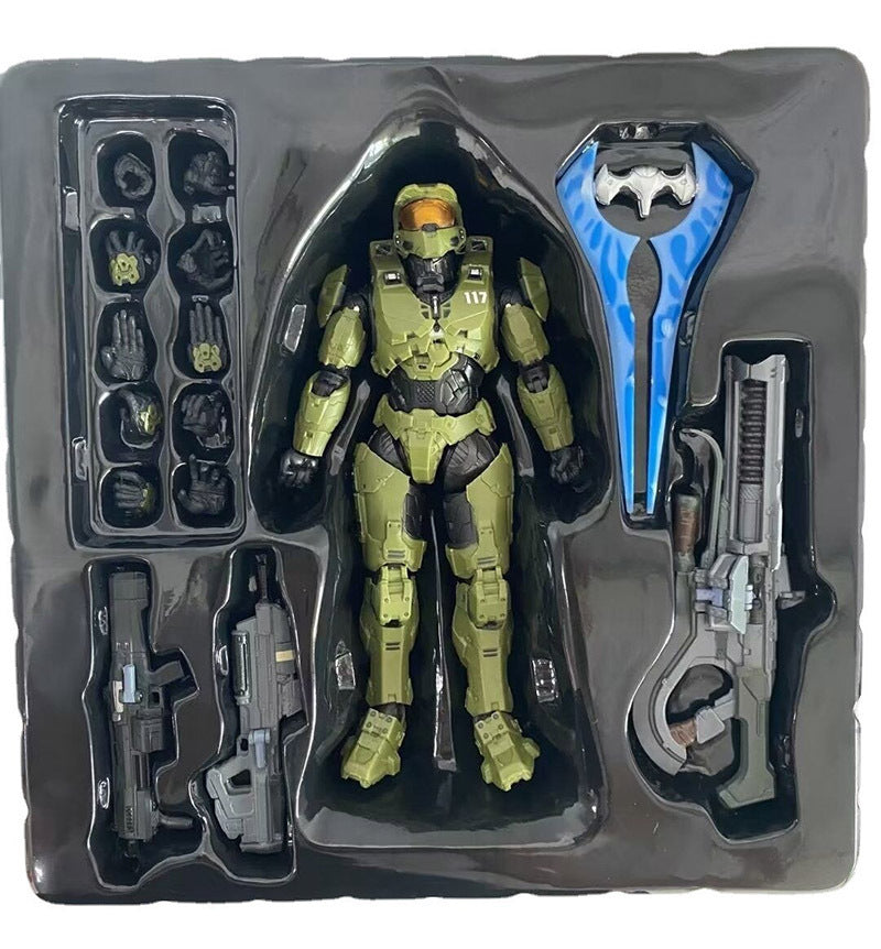 18cm Halo 5:guardians Master Chief Infinate Mjolnir Mark Vi Gen3 Action Figure Collection John117 Movable Model Toys Pvc Doll
