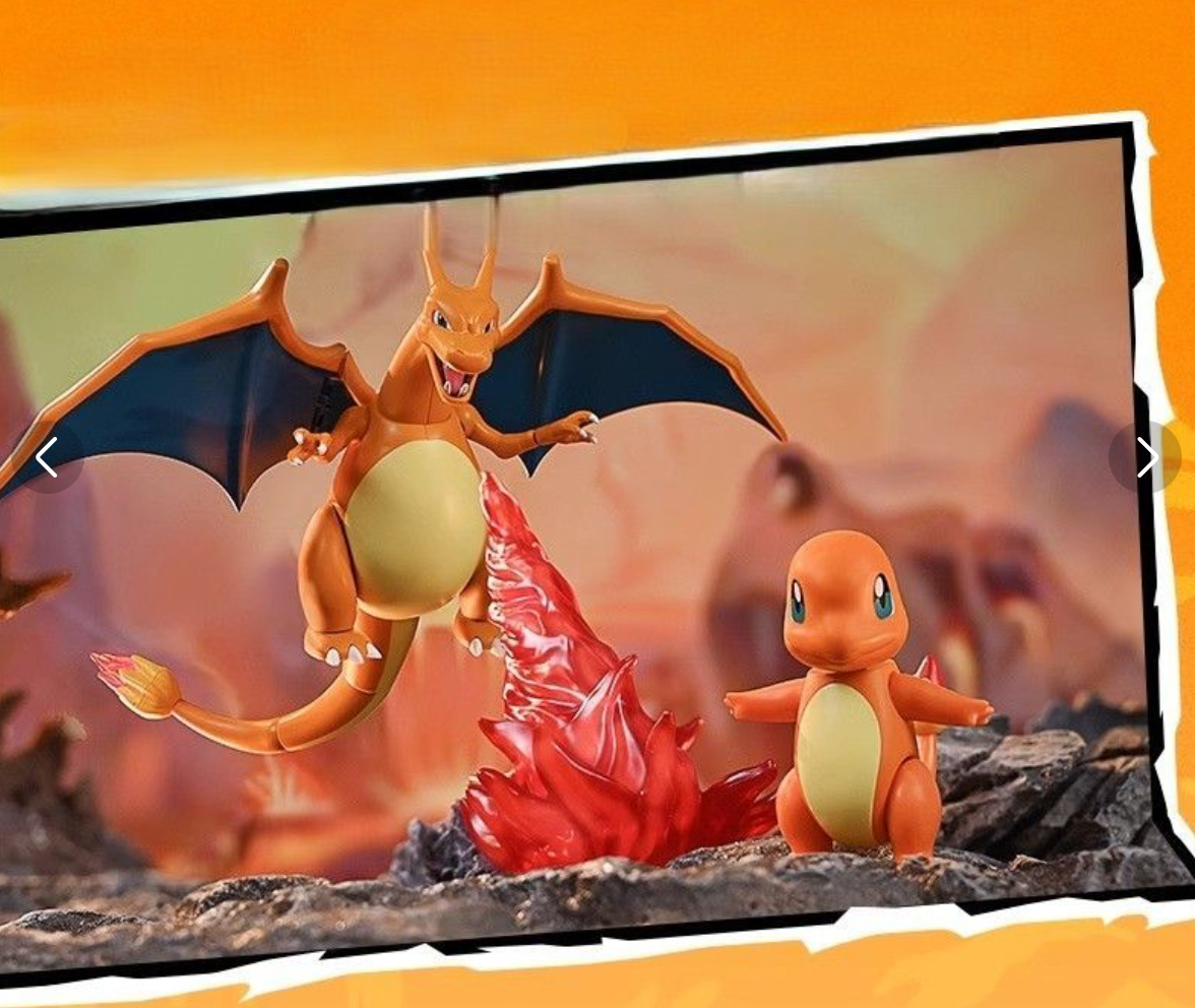 KEEPPLEY K20251 Pokémon Charizard Fire Battle Building Block Set