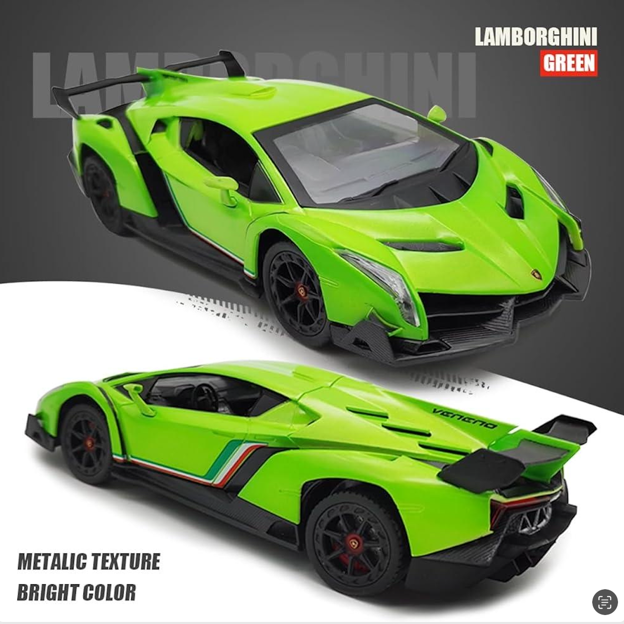 Power Built XQRC24-18AA 1:24 Lamborghini Veneno (Green)(Remote Controlled)
