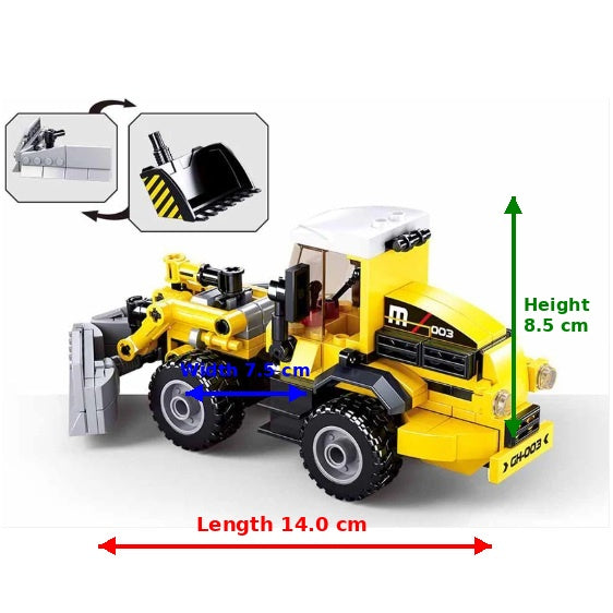Sluban B0803 Town Construction Dozer/Plough with Minifigure