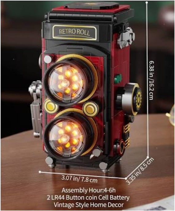 Tycole T2110 Retro Vintage Camera (with LED Light)