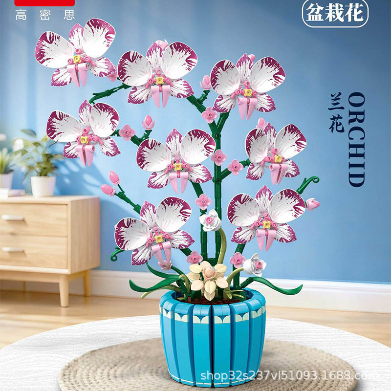 GAOMISI T2123 Orchid Building Block Set