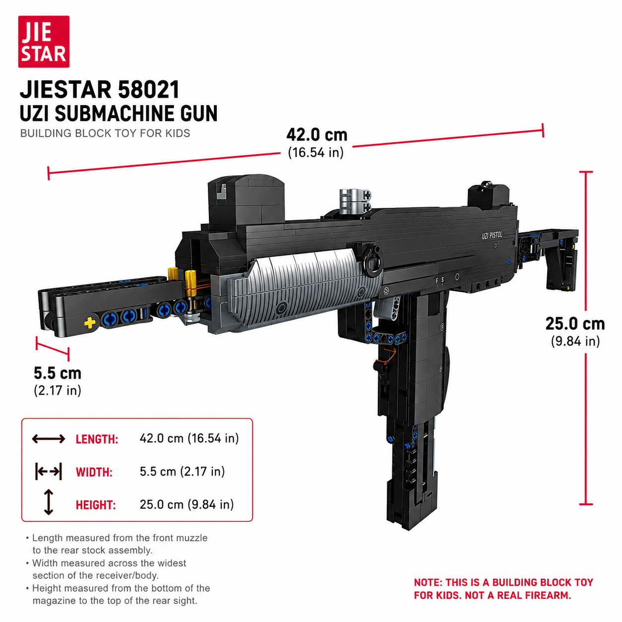 Jiestar 58021 UZI Submachine Gun