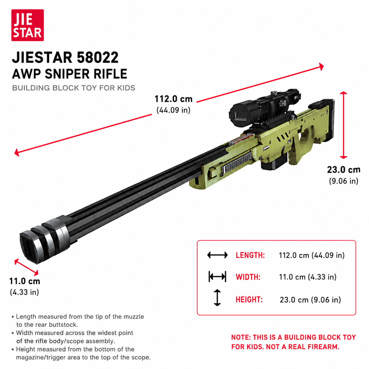 Jiestar 58022 AWP Sniper Rifle