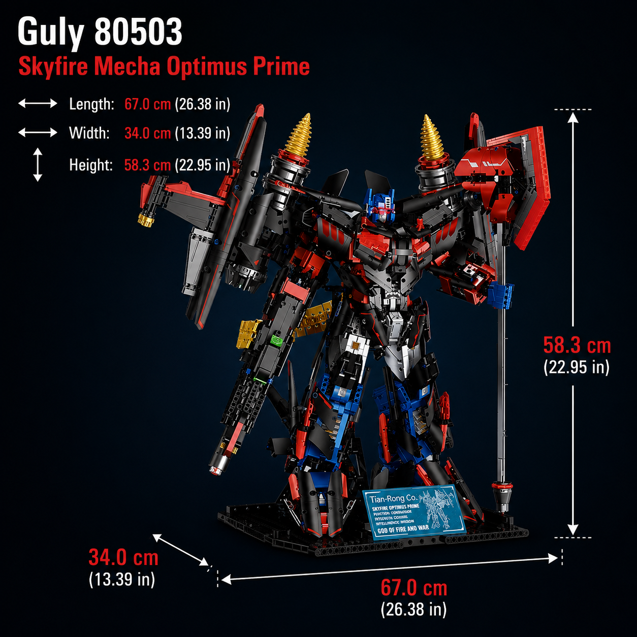 Guly 80503 Skyfire Mecha Optimus Prime