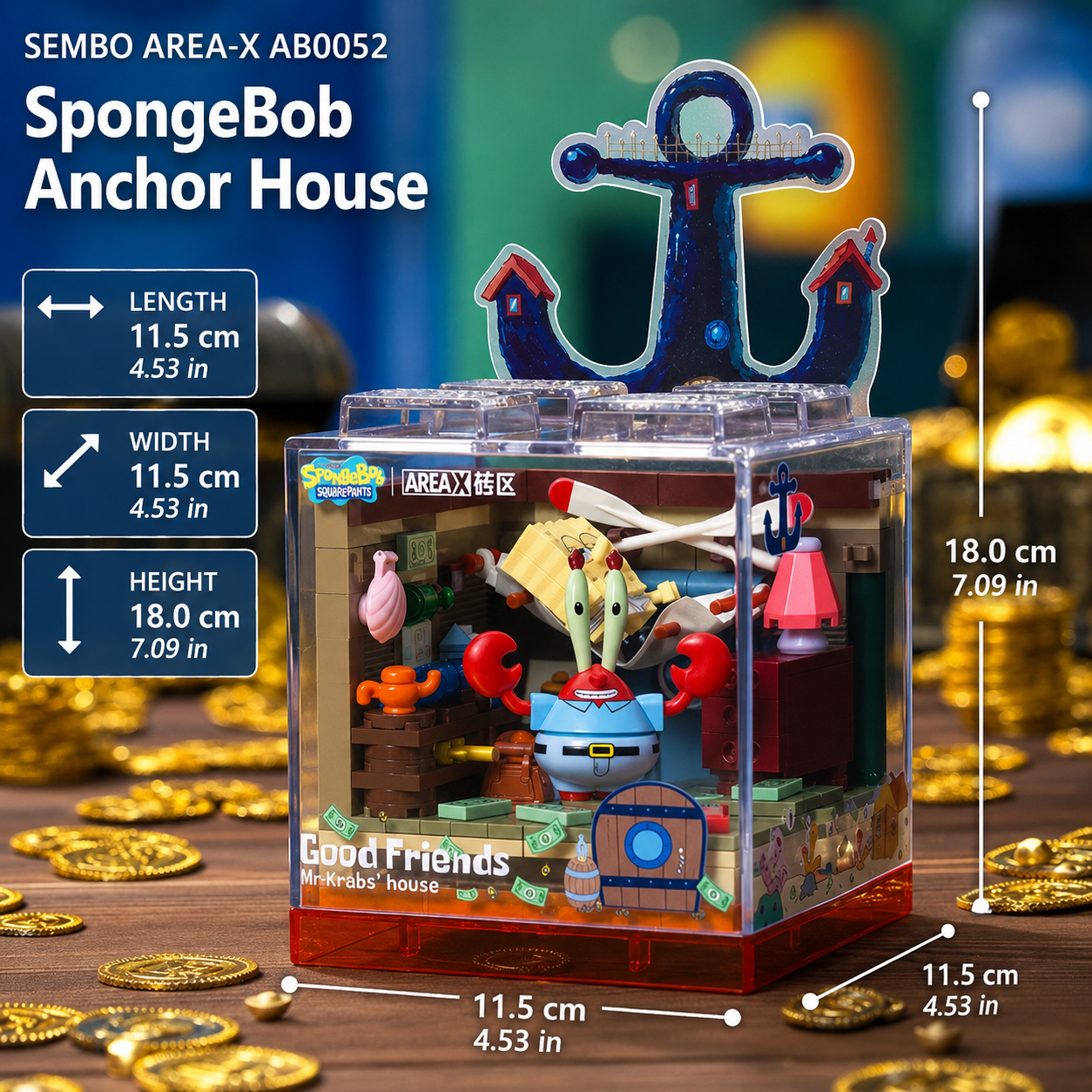 SEMBO AREA-X AB0052 SpongeBob Anchor House