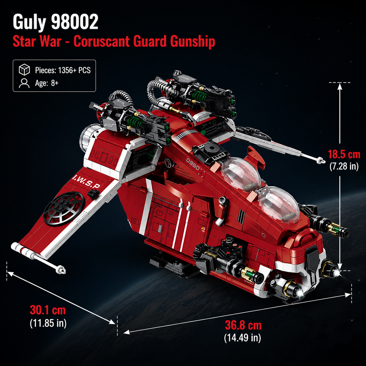 Guly 98002 Star War - Coruscant Guard Gunship