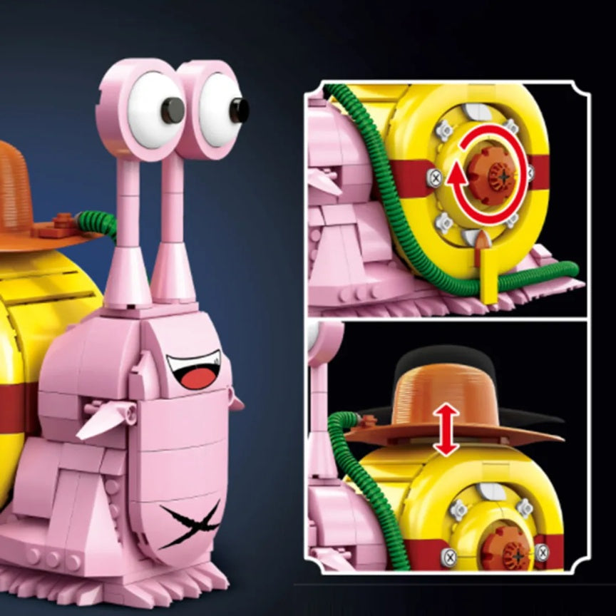 DK 1590 One Piece Luffy's Snail Phone Building Block Set