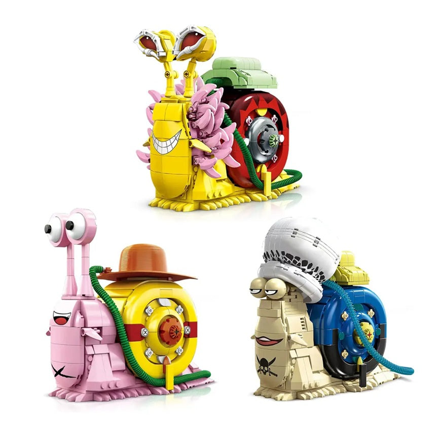 DK 1591 One Piece - Doflamingo's Snail Phone Building Block Set
