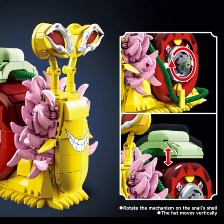 DK 1591 One Piece - Doflamingo's Snail Phone Building Block Set