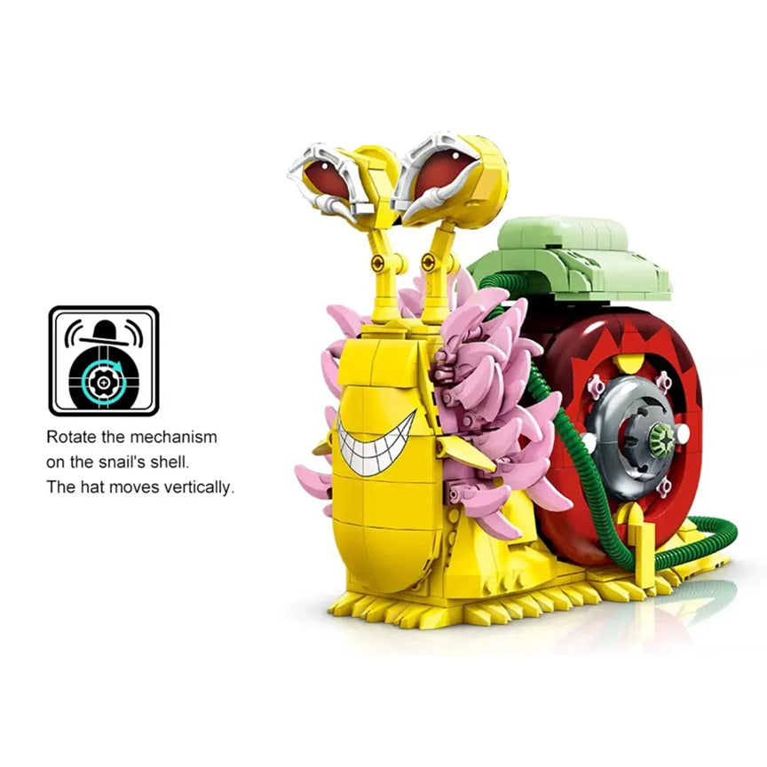 DK 1591 One Piece - Doflamingo's Snail Phone Building Block Set