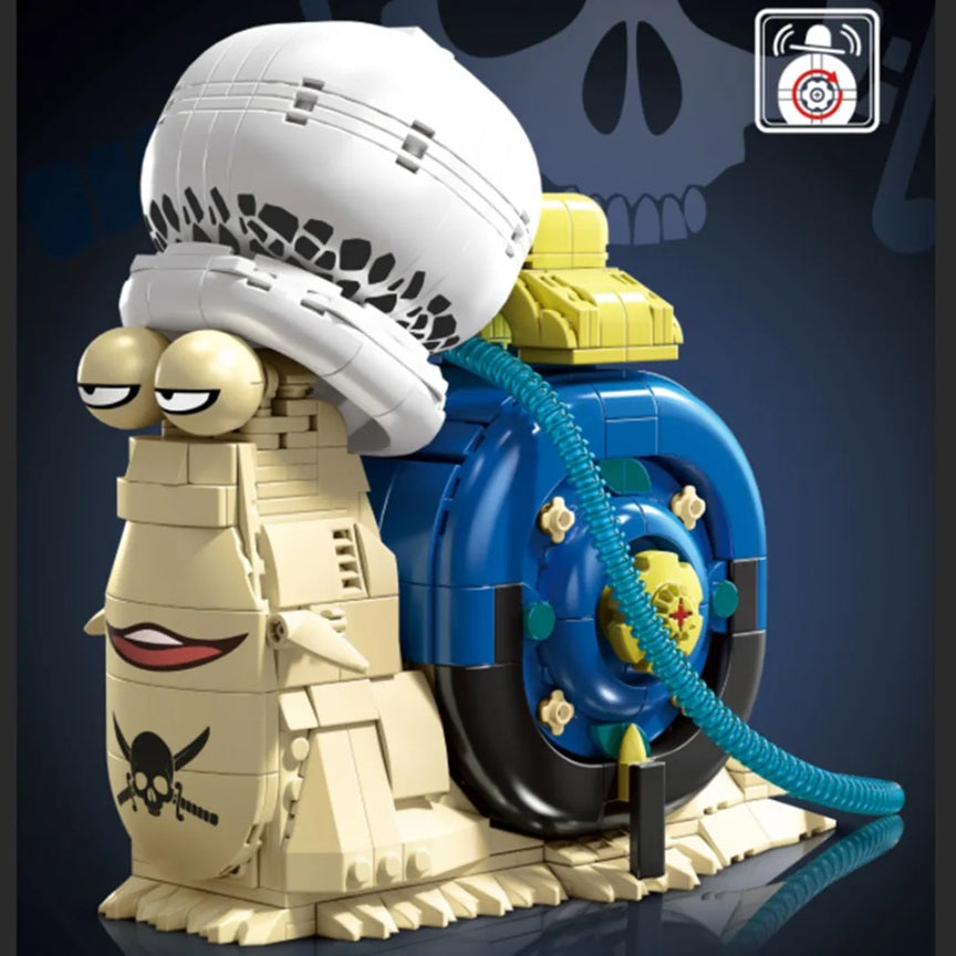 DK 1592 One Piece - Trafalgar Law's Snail Phone Building Block Set