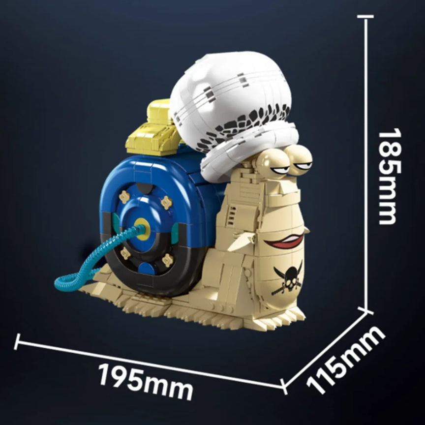 DK 1592 One Piece - Trafalgar Law's Snail Phone Building Block Set