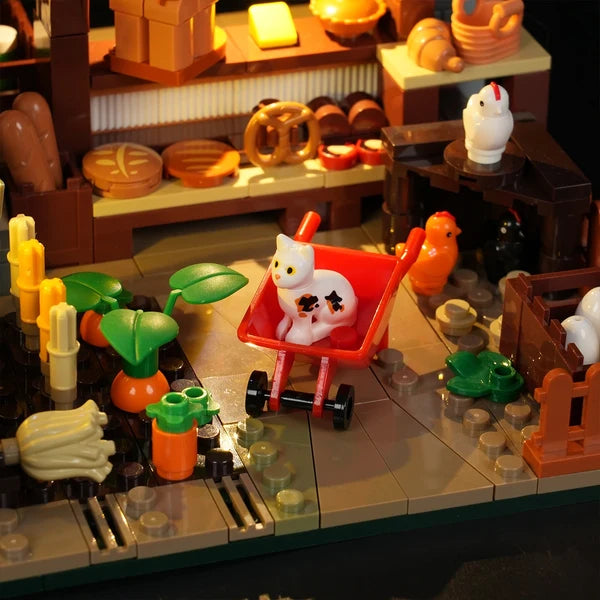 Lumibricks 16012 Dutch Windmill Millhouse – Farm Life Building Blocks with LED Lights | 2297 Pieces