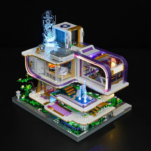Lumibricks 17013 Cyberpunk Neoncity – Neon Elite Lounge Building Blocks with LED Lights | 2167 Pieces