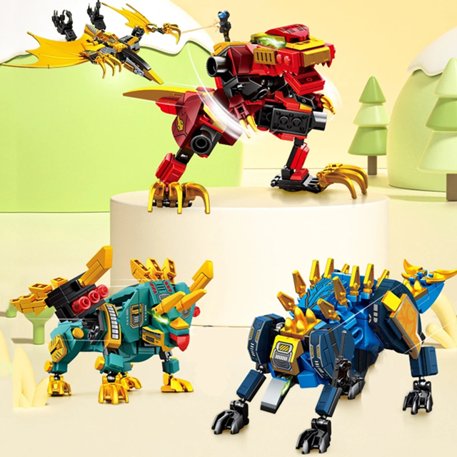 SEMBO 205112 - 205115 World Dinosaur - Dinosaur 4 in 1 T-Rax Robot (1 of 4)