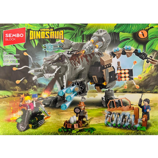SEMBO 205116 World Dinosaur Mecha T-Rex Building Block Set (614PCS)
