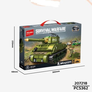 SEMBO 207218 M4A2 Medium Tank