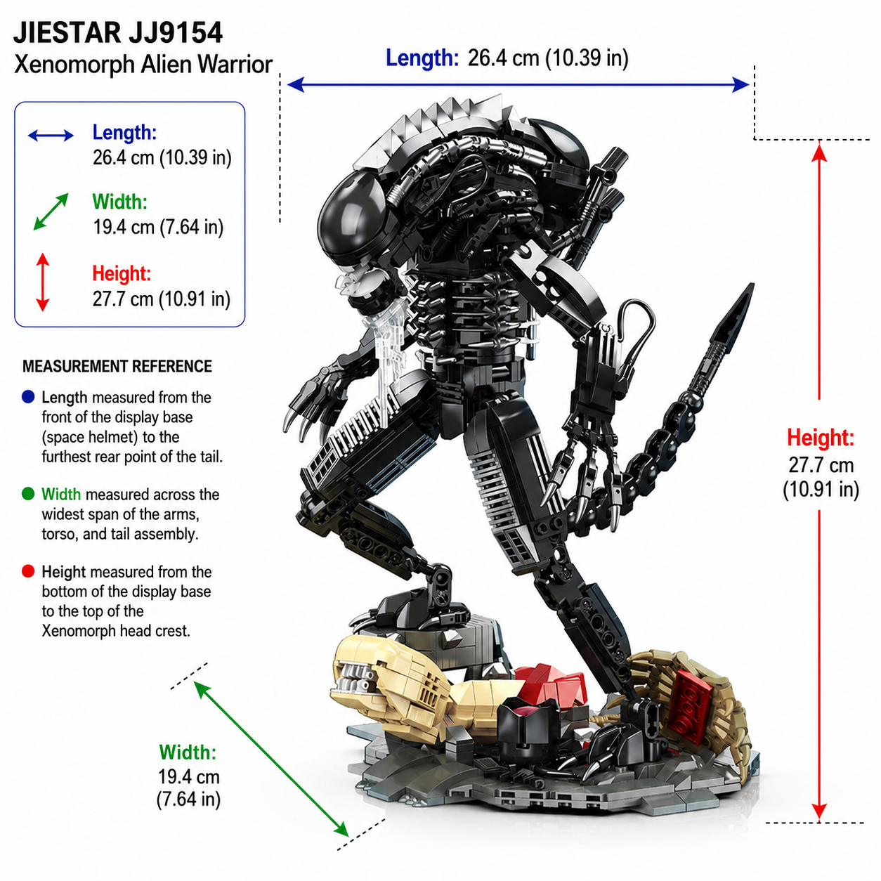 Jiestar JJ9154 Xenomorph Alien Warrior