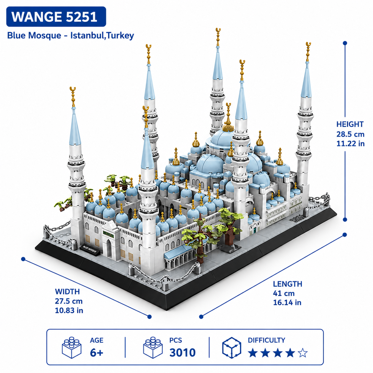 WANGE 5251 Blue Mosque - Istanbul,Turkey