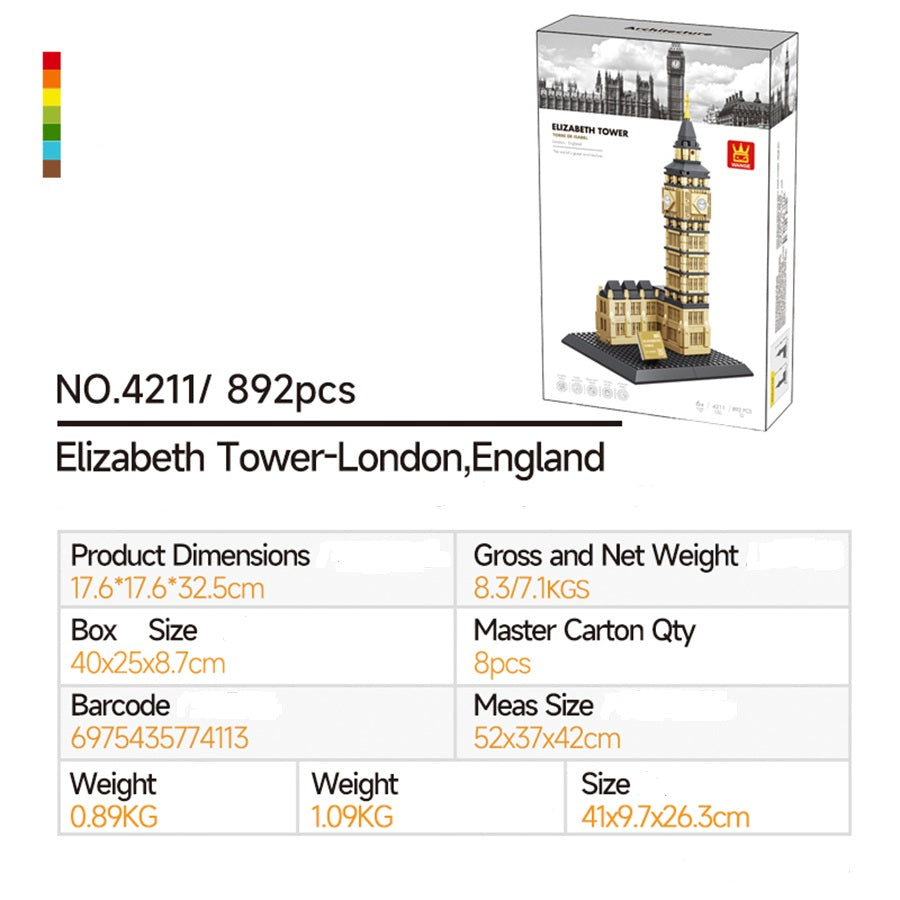 WANGE 4211 Elizabeth Tower-London England