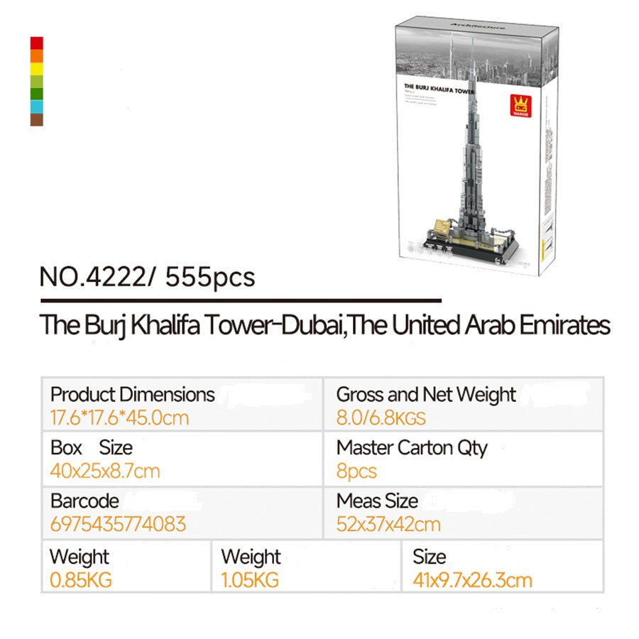 WANGE 4222 The Burj Khalifa Tower-Dubai The United Arab Emirates