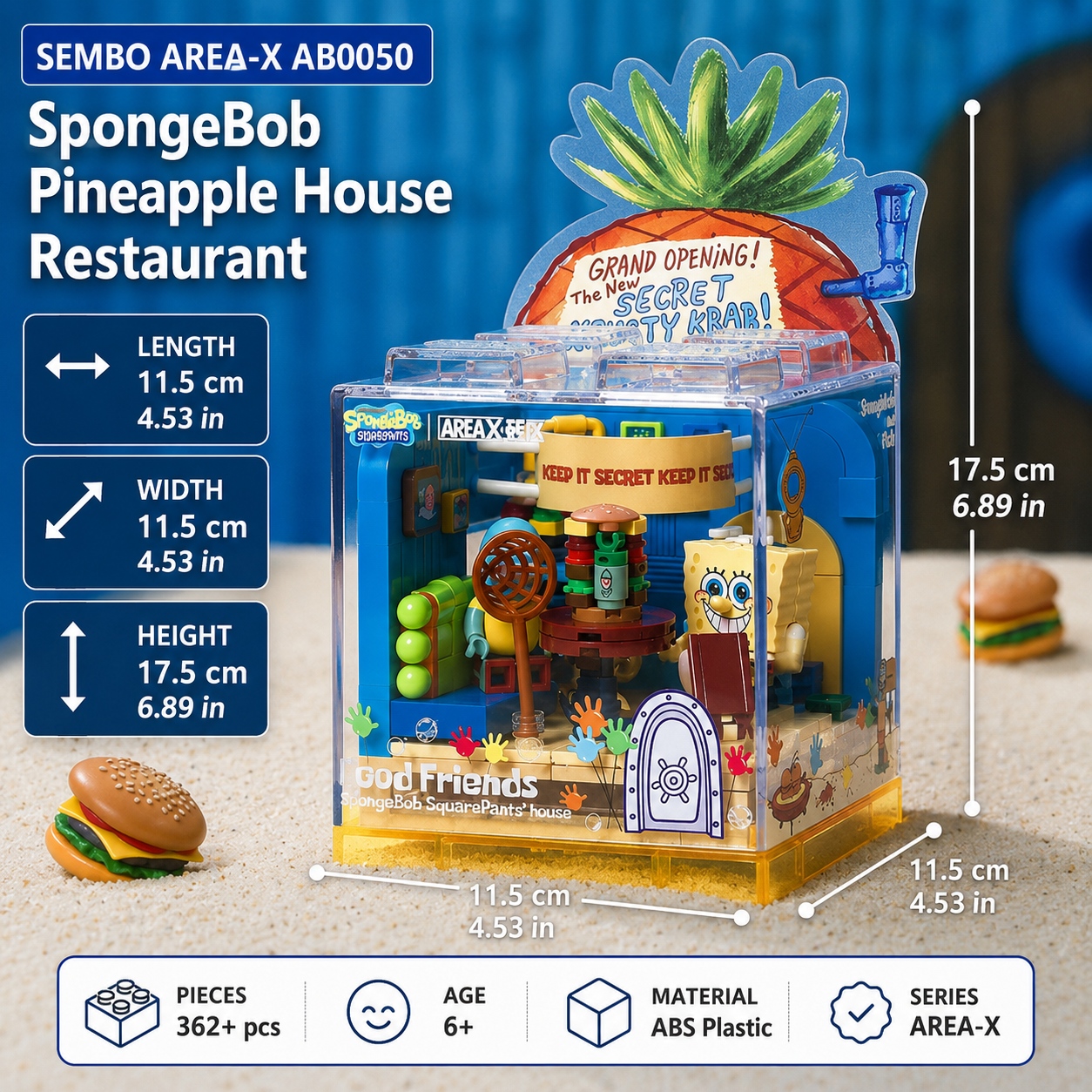 SEMBO AREA-X AB0050 SpongeBob Pineapple House Restaurant