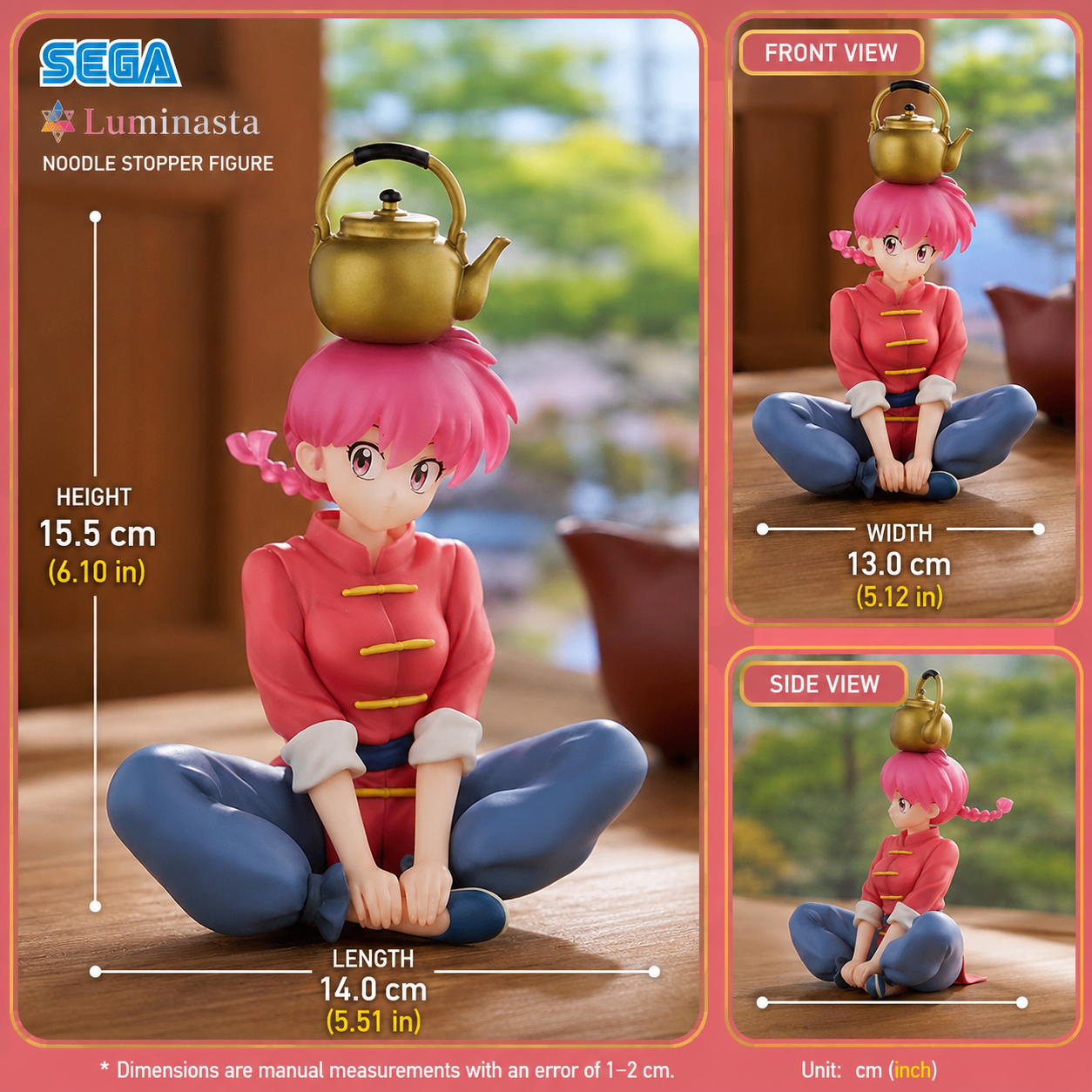 SEGA Luminasta Noodle Stopper – Ranma ½ – Ranma Saotome (SEG-44761)