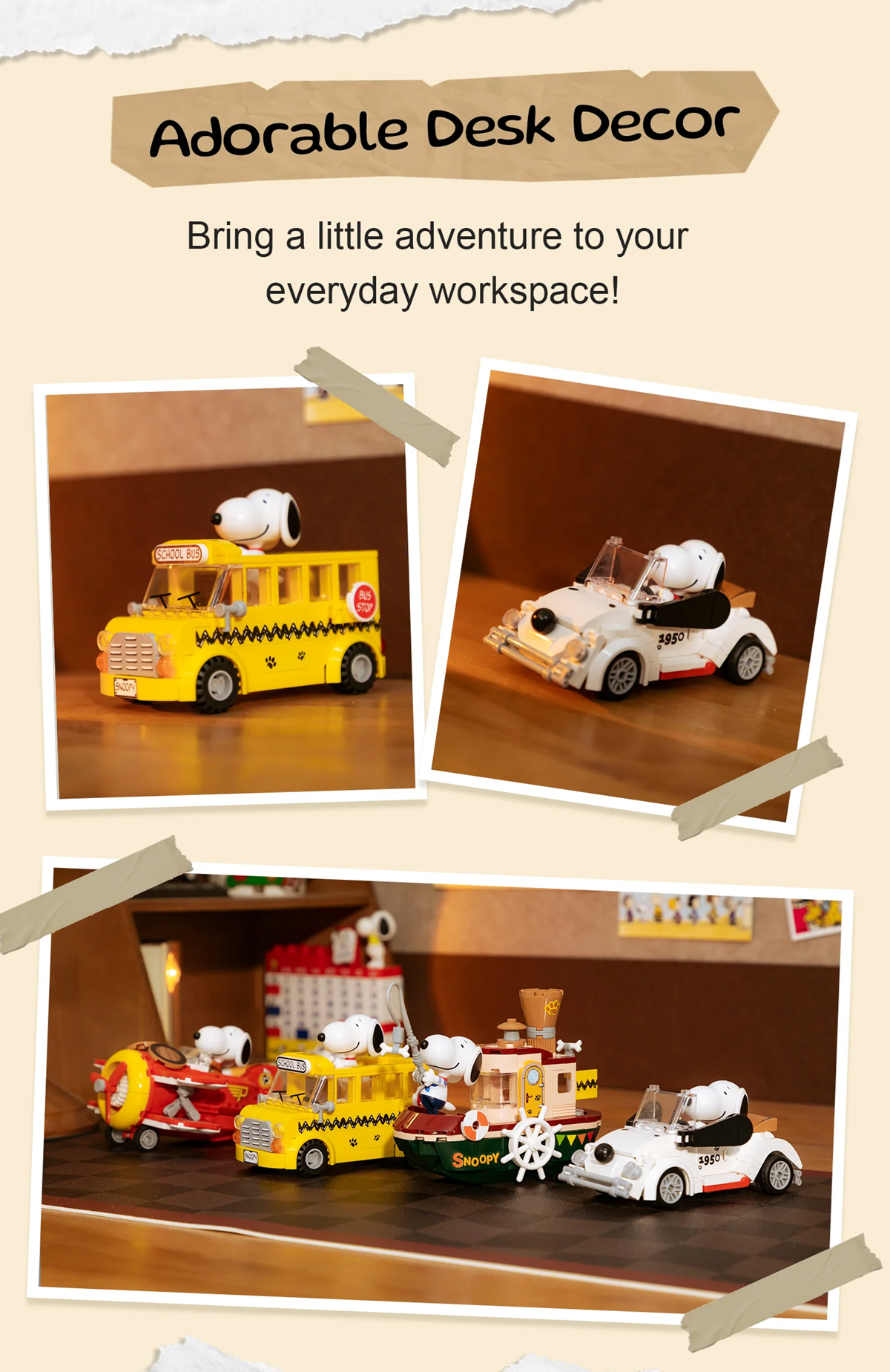Pantasy 86908 Snoopy Where We Go Series - Roadster