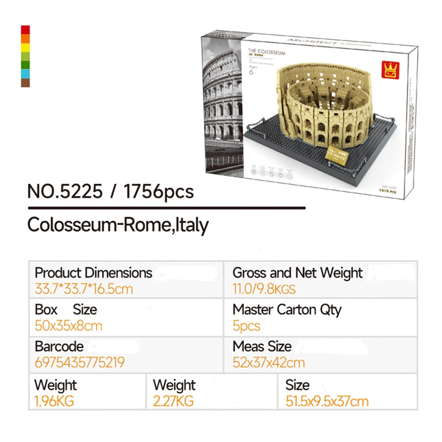 WANGE 5225 Colosseum-Rome Italy