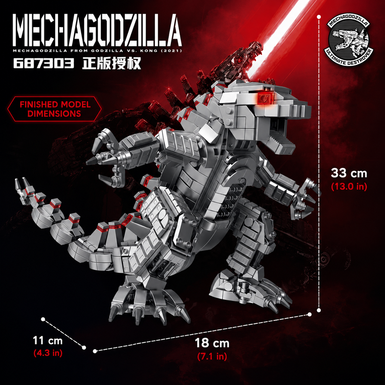 PANLOS 687303 Mechanical Godzilla (Small)