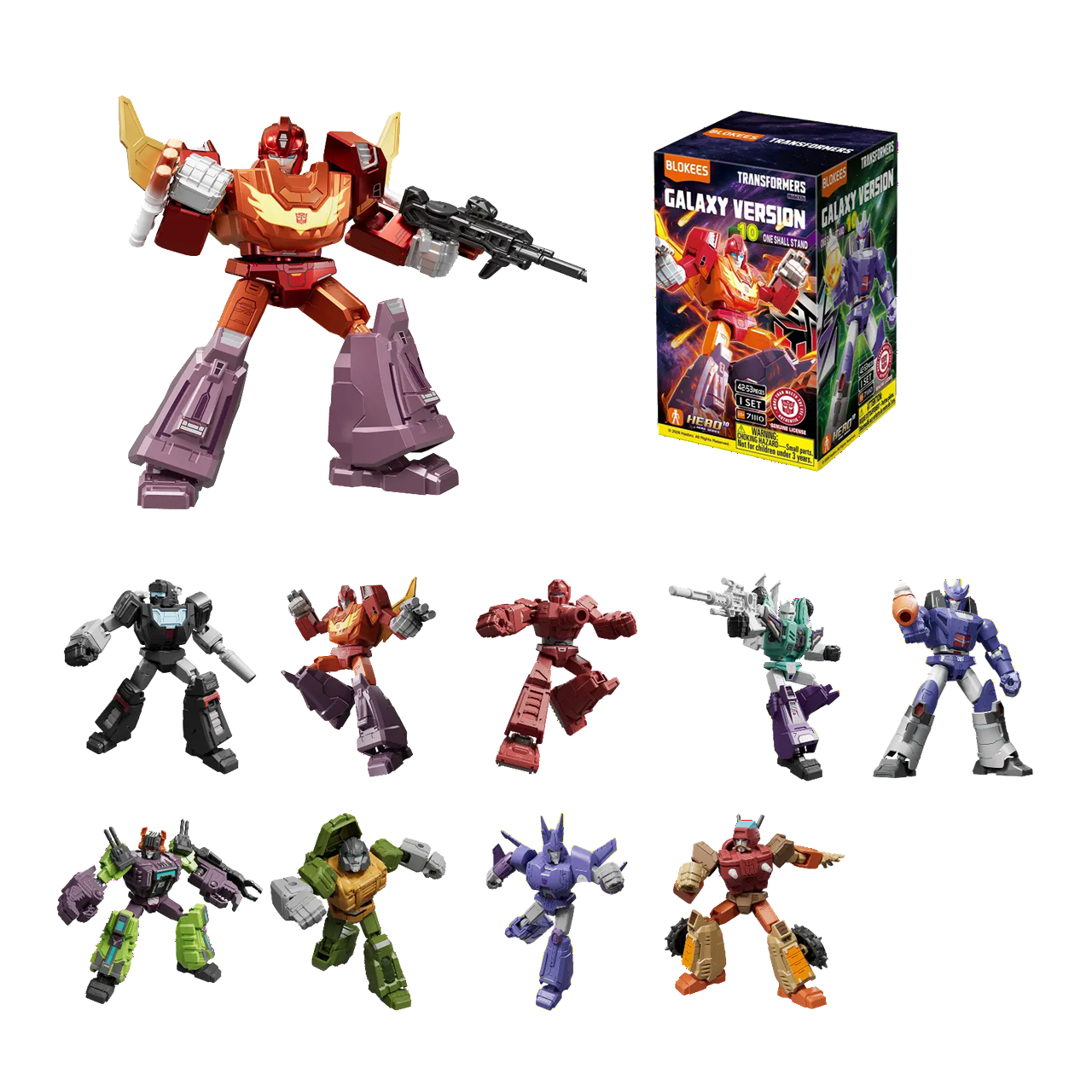 BLOKEES 71110 Transformers - Galaxy Version 10 "One Shall Stand" Blind Box - Each (1 of 9)