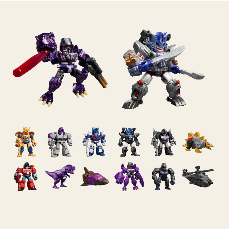 Blokees Transformers Blind Box Defender V6 Brutal Fang Mini Figure