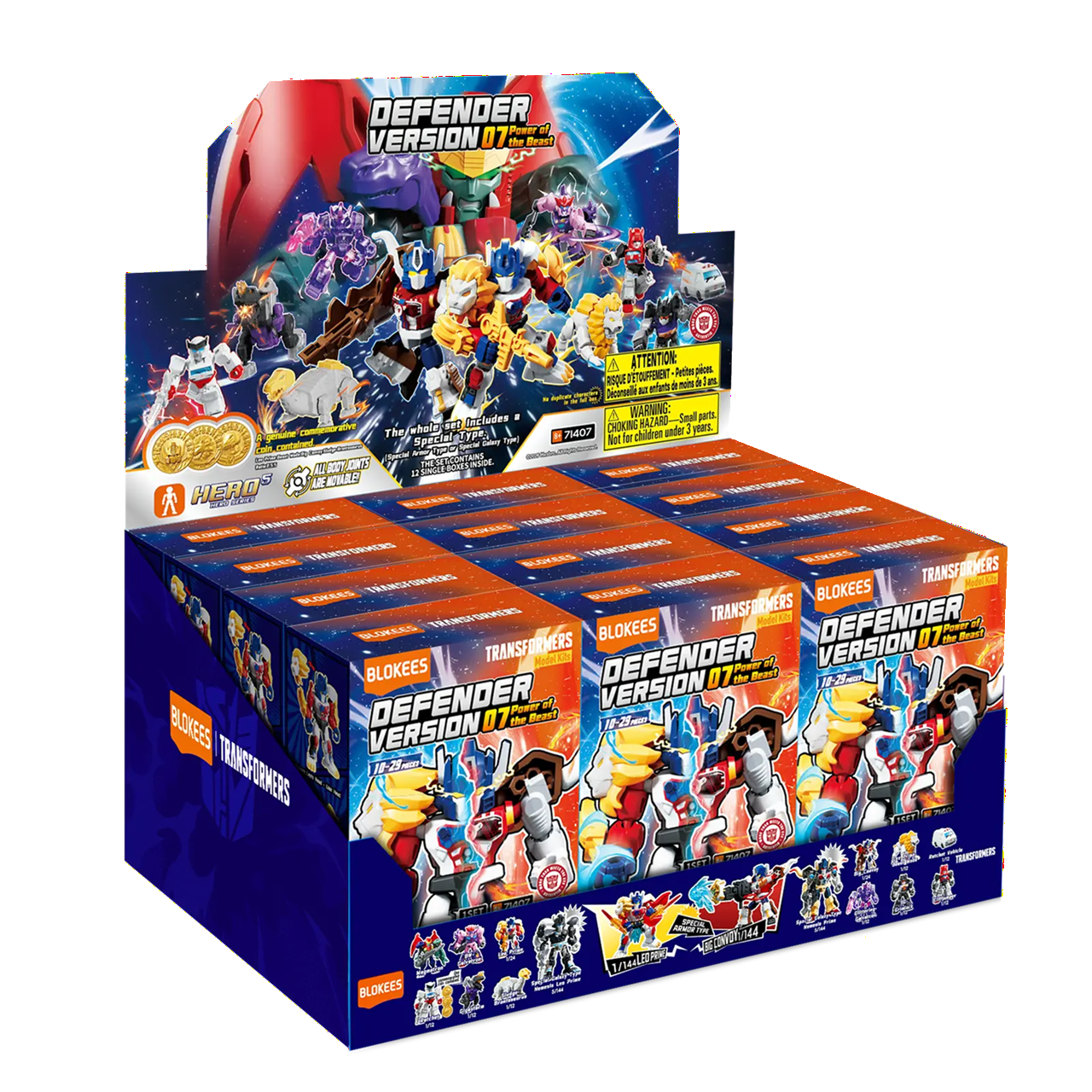 BLOKEES 71407 Transformers - Defender Version 7 "Power of the Beast" Blind Box - Each (1 of 12)