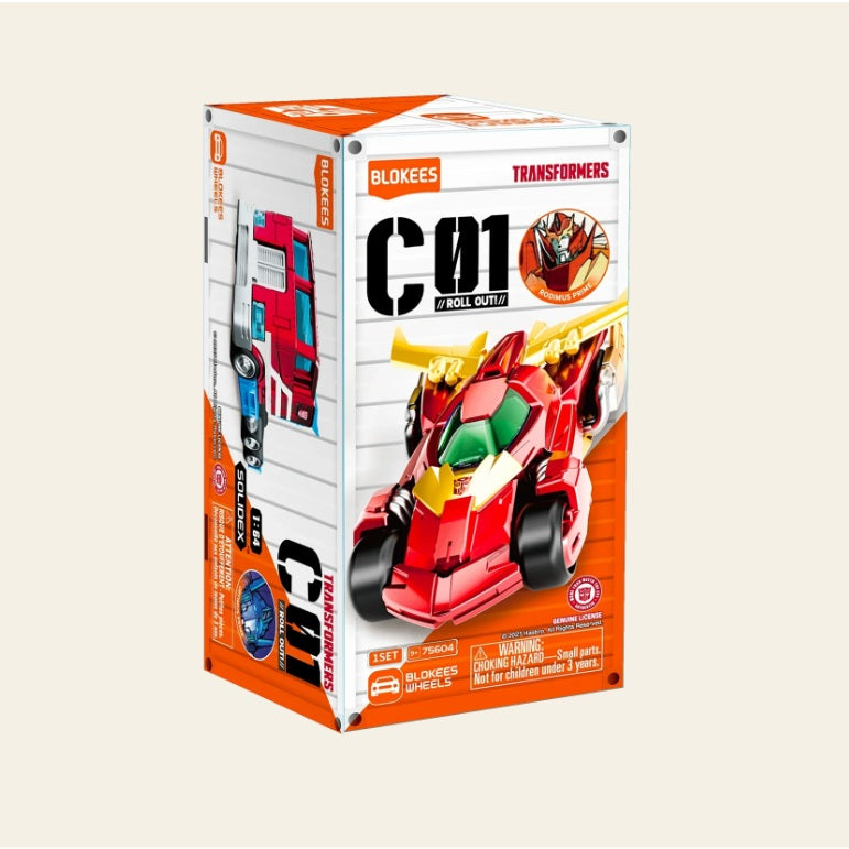 BLOKEES 75604 Blokees Wheels Transformers C01 Roll Out! Blind Box- Each (1 of 12)