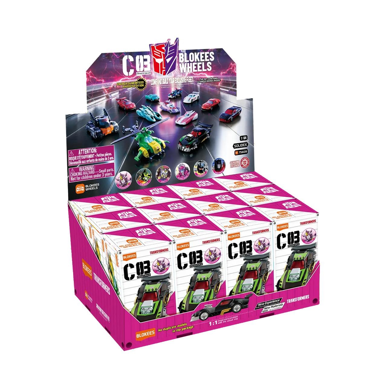 BLOKEES 75609 Blokees Wheels Transformers C03 "Wreck'N Rule 2" Blind Box - Each (1 of 12)